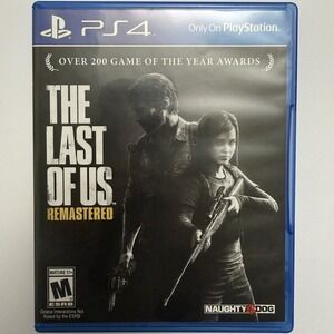 The Last of‎ Us Remastered (Sony PlayStation 4, 2014) PS4 Case & Disc